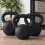 Athlyt Cast-Iron Kettlebell, 16kg, Black 5