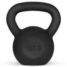 Athlyt Cast-Iron Kettlebell, 16kg, Black