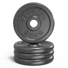 PROIRON Cast Iron Weight Plates 1 Inch Barbell Plates 1.25kg, 2.5kg, 5kg, 10kg Discs in Pair for Lifting and Strength Training, Weights Plates Set for