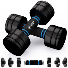 Northdeer Steel Dumbbells Adjustable Black Coated Weight 2.5kg Set(1.5kg/2kg/2.5kg) with Foam Handles for Home Gym Workout - Strength Trainging for Me