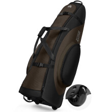 OutdoorMaster Padded Golf Travel Bag with Reinforced Wheels, 900D Heavy Duty Oxford Wear-Resistant and Waterproof Golf Travel Case, Soft-Sided Golf Cl