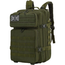 Delgeo 45L Military Tactical Backpacks Molle Army Assault Pack 3 Day Bug Out Bag Hiking Treeking Camouflage Hunting Rucksack