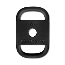 Yes4All XY59 Cast Iron Rucking Weight Plate for Backpack, 9 KG | 20 POUND, Black