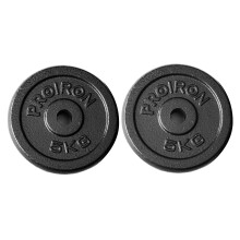 PROIRON Cast Iron Weight Plates 1 Inch Barbell Plates 1.25kg, 2.5kg, 5kg, 10kg Discs in Pair for Lifting and Strength Training, Weights Plates Set for