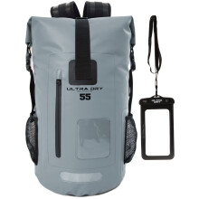 Premium 55L Waterproof Dry Bag Backpack, Sack with Phone Dry Bag, Perfect for Boating/Kayaking/Hiking/Canoeing/Fishing/Rafting/Swimming/Camping/Snowbo