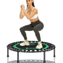 Darchen 200 KG Mini Trampoline for Adults, Indoor Small Rebounder Exercise Trampoline for Workout Fitness for Quiet and Safely Cushioned Bounce, [100