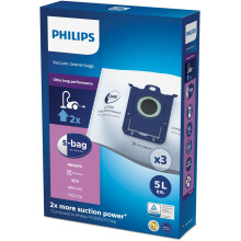Philips SBAG Original Staubsaugerbeutel, Hochleistung, Volumen 5L, 3 Stück