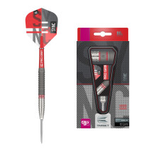 Target Darts Unisex Sync 80% Tungsten Swiss Point Set Steel Tip Darts, Red, Silver and Black, 25G UK
