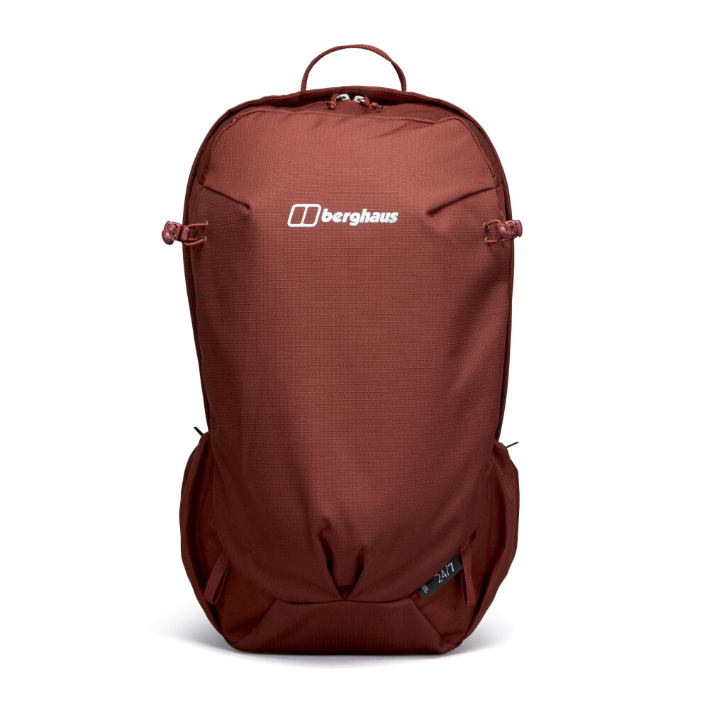 Berghaus Unisex 24/7 Backpack 25 Litre | Comfortable Fit | Durable Design | Rucksack For Men And Women, Burgundy Fawn/Jet Black, 25 Litres Black,Red