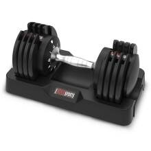 EnterSports 12kg Adjustable Dumbbells? Dumbbell Set for Saving Place, Dumbbells Adjustable with Non-Slip Handle 5 Weight Levels-2-12kg, Good for Home,