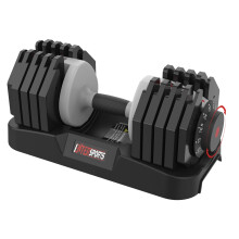 EnterSports 27kg Adjustable Dumbbells, 10 Dumbbell Weights Levels(2-27kg) for Space-Saving, Anti-Slip Handle with Safety Locking Mechanism, Home Gym S