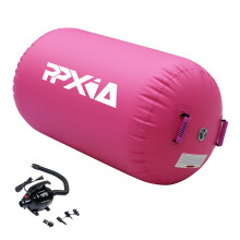 Gymnastics Air Roller Air Barrel Inflatable Tumbling Mat, Tumble Track Backhandspring Mat Gymnastic Equipment with Pump for Yoga Training Cheerleading