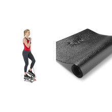 Sunny Health and Fitness Mini Stepper, Stair Stepper, Total Body Step Machine Exercise Equipment & Exercise Equipment Mat, Non-slip Noise Reduction Fl