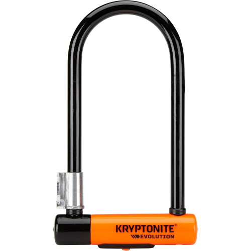 Kryptonite Kryptonite Evolution Lock with Flex Frame U-Bracket - Orange, Standard Shackle & loop cable Krypto Flex 220 cm, ?10 mm, grey 1