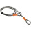 Kryptonite Kryptonite Evolution Lock with Flex Frame U-Bracket - Orange, Standard Shackle & loop cable Krypto Flex 220 cm, ?10 mm, grey 3