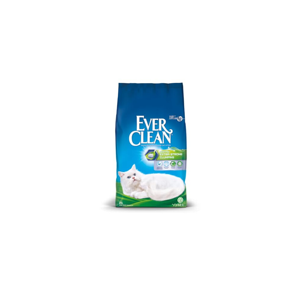Ever Clean Clumping Cat Litter, Extra Strong Scented 20L Large