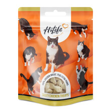 HiLife Chicken Breast Cat Treats, Freeze Dried & Grain Free Chicken Treats for Adult Cats, Made With 100% Natural Ingredients, Suitable for Indoor & O