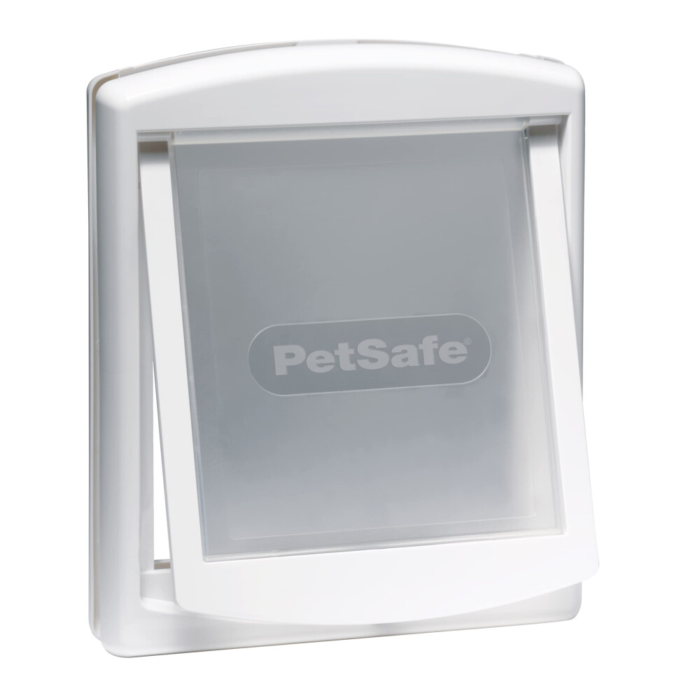 PetSafe Staywell, Convenient, Original 2 Way Pet Door, Fast Installation, Easy fitting, 2 Way Locking, Cat Flap for All Pets ? White - Large