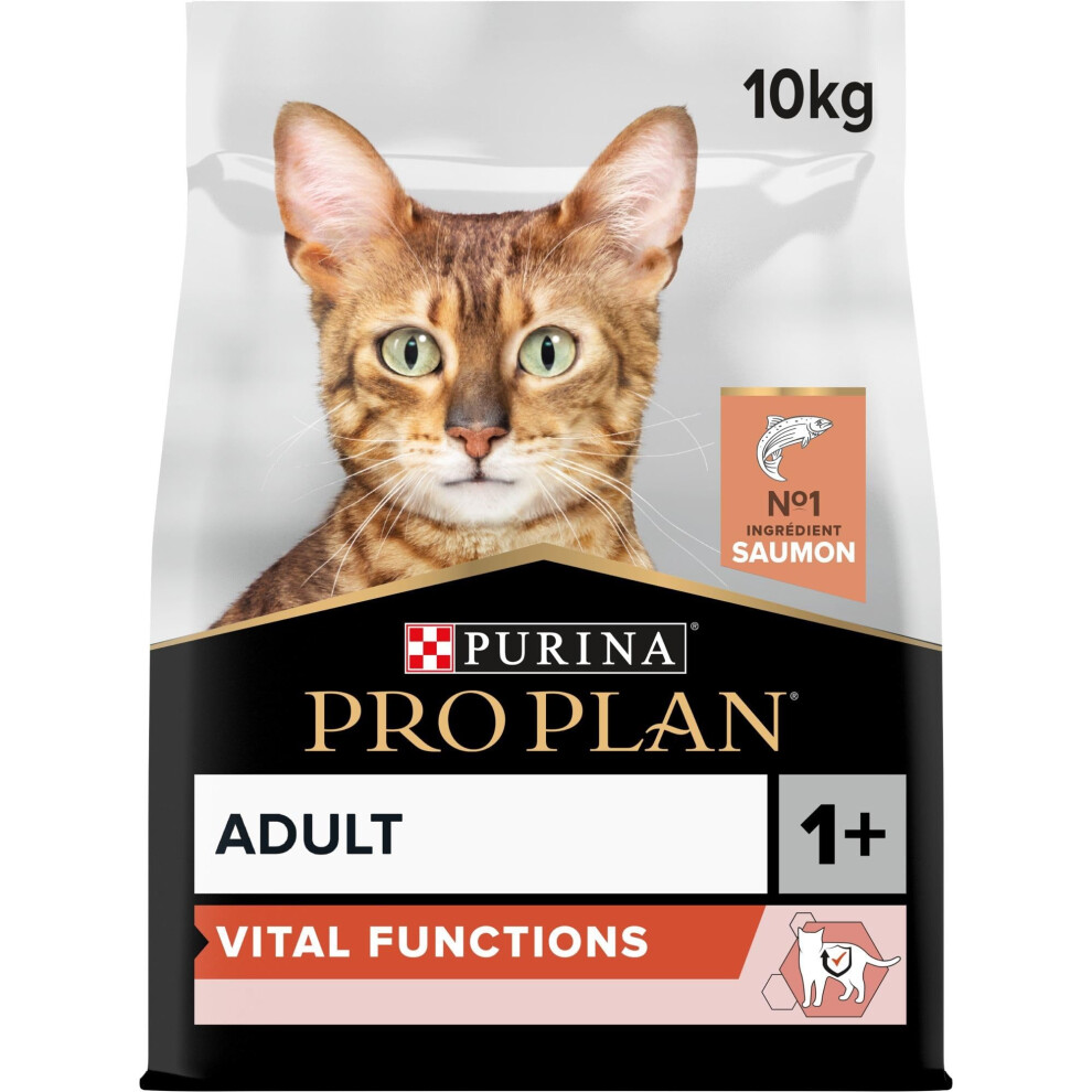 Pro Plan Salmon Pro Plan? Adult 1+ Vital Functions Rich In Dry Cat Food 10Kg