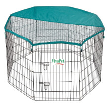 90CM HIGH, 55" X 55" Octogan, 8 panels, VivaPet Galvanized Weatherproof RABBIT PUPPY RUN PEN CAGE, DUCK GUINEA DOG PLAYPEN, PLAY PEN, ENCLOSURE, Chick