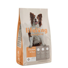 Amazon Brand - Lifelong - Complete Dry Dog Food Rich in Chicken & Rice For Medium and Large Breeds, 1 Pack of 15kg
