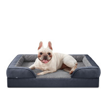 JOEJOY Medium Dog Bed, Orthopedic Memory Foam Dog Beds, Washable Pet Bed, Grey, Fits up to 30lbs, Good for Yorkshire, Chihuahua, Jack Russell Terrier,