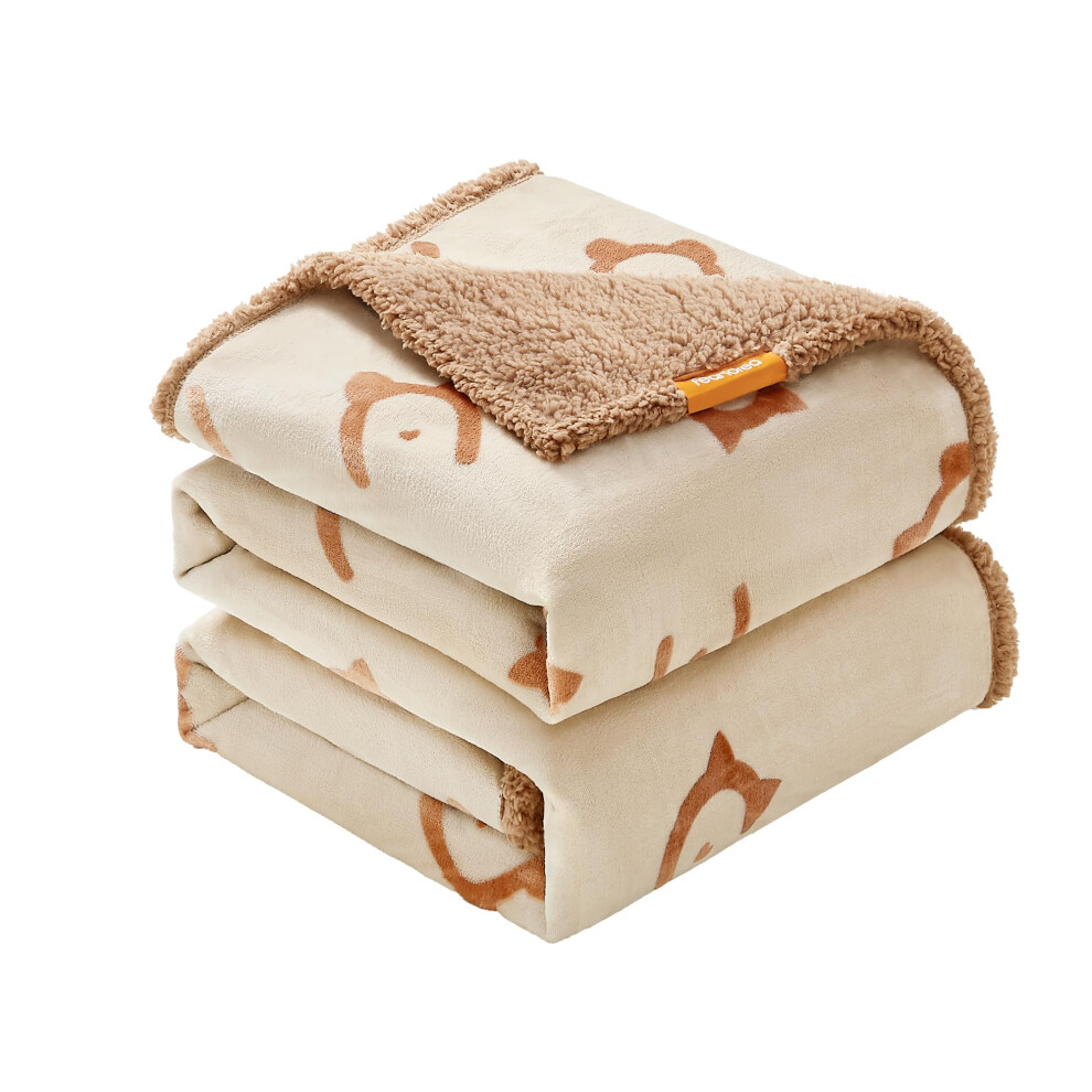 Feandrea Waterproof Dog Blanket, Sherpa Fleece Pet Blanket For Extra Large Dogs And Humans, Cats, 229 X 203 Cm, Xxxl, Machine Washable, Reversible Dog