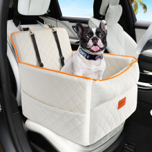 HEGGCOOE Small Dog Car Seat, Memory Foam Dog Booster Seats with Thick Cushion for Medium Dogs Under 35lbs, Detachable Washable Pet Car Seat Bed with S