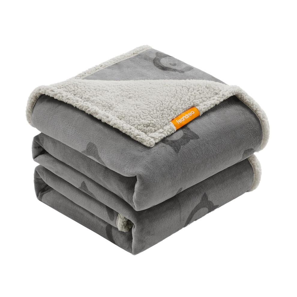 Feandrea Waterproof Dog Blanket, Sherpa Fleece Pet Blanket For Extra Large Dogs And Humans, Cats, 229 X 203 Cm, Xxxl, Machine Washable, Reversible Dog