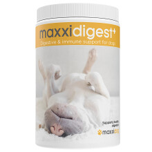 maxxipaws maxxidigest+ Probiotic & Prebiotic Powder Supplement - Digestive & Immune Support for Dogs, 375g