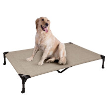 Veehoo Cooling Elevated Dog Bed - Portable Raised Pet Cot with Washable & Breathable Mesh, No-Slip Rubber Feet for Indoor & Outdoor Use, Oversize Pack