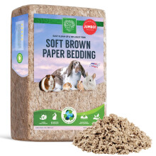 SMALL PET SELECT Premium Natural Paper Bedding for Guinea Pig, Rabbit, Hamster, Bunny & Small Animals, Soft Brown Pet Bedding With Odor Control, Made
