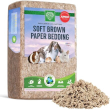 SMALL PET SELECT Premium Natural Paper Bedding for Guinea Pig, Rabbit, Hamster, Bunny & Small Animals, Soft Brown Pet Bedding With Odor Control, Made