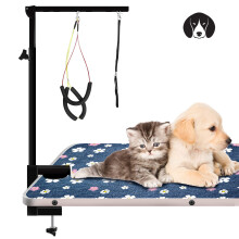 Urban Deco Pet Grooming Arm with Clamp Innovative Portable Two Grooming Arms - 41 inch Height Adjustable,Dog Grooming Loop and No Sit Haunch Holder fo