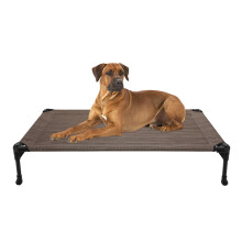 Veehoo Cooling Elevated Dog Bed - Portable Raised Pet Cot with Washable & Breathable Mesh, No-Slip Rubber Feet for Indoor & Outdoor Use, Oversize Pack