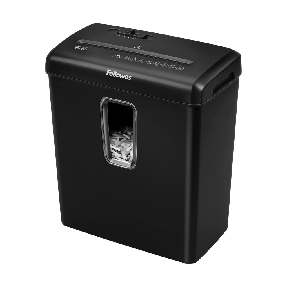 Fellowes Paper Shredder for Home Use - 6 Sheet Cross Cut Paper Shredder for Home and Personal Use - Home Shredder with 15 Litre Bin - Powershred FS-6C