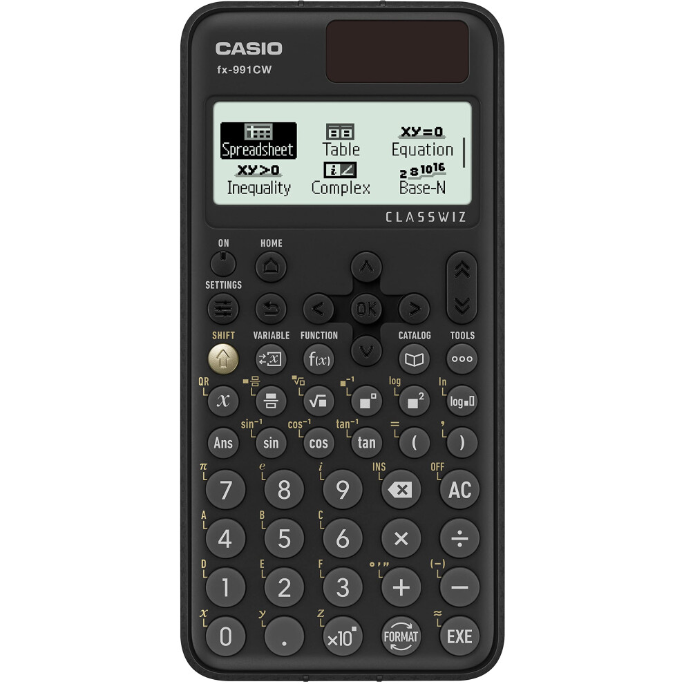 Casio FX-991 CW (Model 2024) Scientific Calculator, 540 Functions and Natural Display