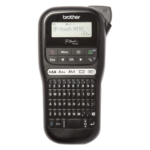 Brother Brother PT-H110 Label Printer | P-Touch Labeller | QWERTY Keyboard | Handheld