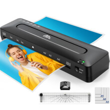A3 Laminator Machine Laminating Machine - Cold and Thermal Laminator with Laminating Sheets for A3/A4/A5/A6, 5-in-1 Lamination Machine with Paper Trim