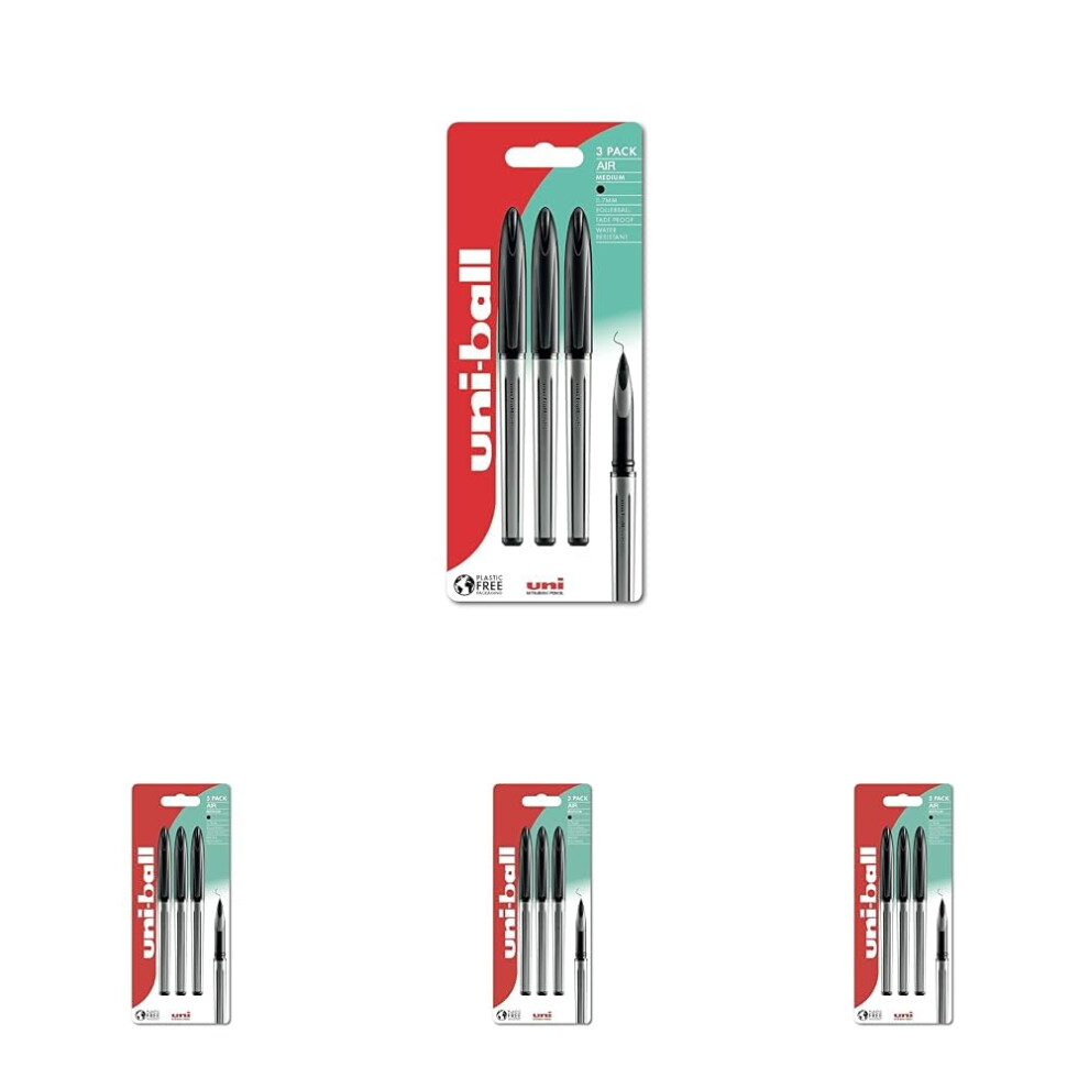 uni-ball UB-188-L Air Rollerball Pens. Premium 0.7mm Medium Nib for Super Smooth Handwriting. Writes Like a Fountain Pen. Fade and Water Resistant Liq