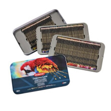 Derwent Chromaflow Pencils, Set of 100 in Tin, 3.5mm Round Core, Premium Core Strength, Blendable with Smooth Texture, Ideal for Drawing, Colouring &
