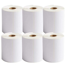 4? X 6? Direct Thermal Labels, 250 Labels Per Roll, Permanent Adhesive, White Mailing Postage Shipping Labels for Thermal Printer (6 Rolls)