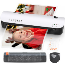 A3 Laminator, 5 in 1 A3 A4 Laminator Machine 13 Inches with 20 Laminating Pouches A3 A4 A5 A6, Cold and Thermal Laminating Machine with Paper Cutter a