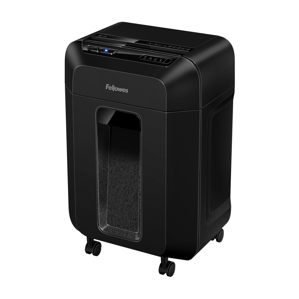 Fellowes Paper Shredder for Home Office Use - 90 Sheet Auto Feed, 9 Sheet Manual Feed Mini Cut Shredder - AutoMax 90M Hybrid Shredder with Sleep Mode