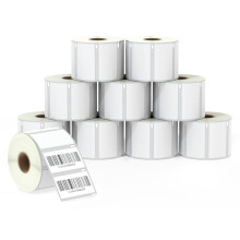 BETCKEY - 10 Rolls 11354 Self-Adhesive Labels Compatible with DYMO S0722540, 57mm x 32mm, 10000 Multi-Purpose Labels Compatible with DYMO LabelWriter