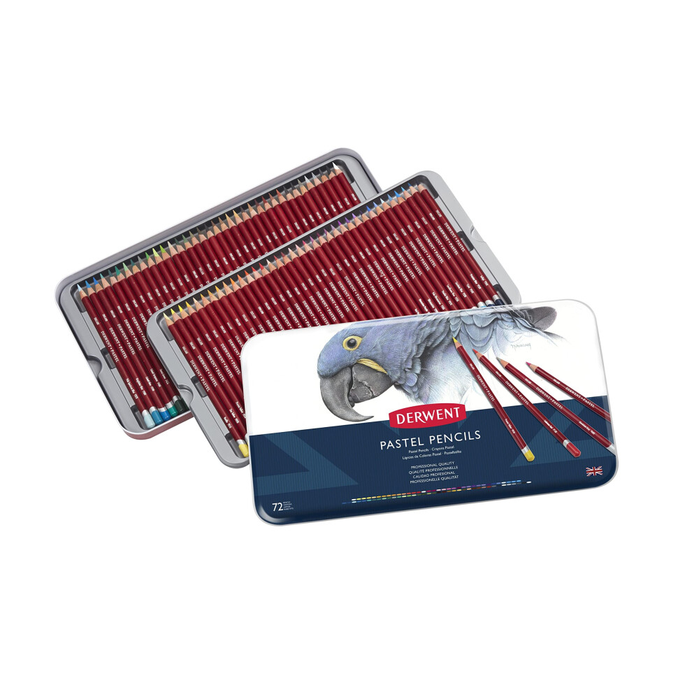Derwent Pastel Pencils, Drawing & Writing, Set Of 72, Ideal For Blending & Colouring, Professional Quality, 32996