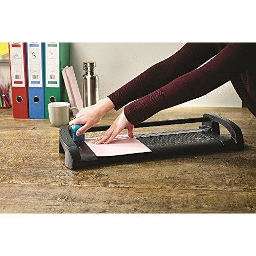 Avery A4 A4TR Office Trimmer - Paper Cutter, Black and Teal 2