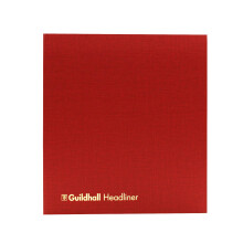 Exacompta - Ref 48/21Z - Guildhall - Headliner Account Book,298x273mm, 21 Cash Column, 80 Pages of 95gsm Ledger Quality Paper, Traditionally Sewn, Cas