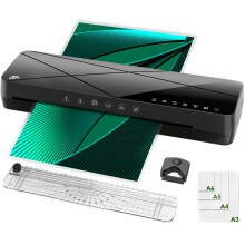 Laminator A3 Laminator Machine - Thermal Laminators 5-in-1 Hot and Cold with 6 Modes and Auto-Off, with 12pcs Laminating Pouches Paper Trimmer and Cor