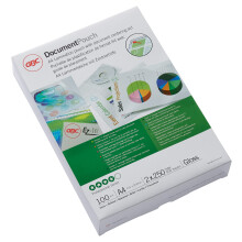 GBC A4 2x250 Micron Gloss Laminating Pouches, Pack of 100, IB586040